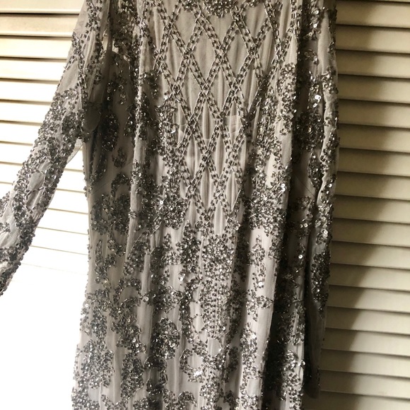 Adrianna Papell Evening Beaded Gown 4 - Picture 7 of 8